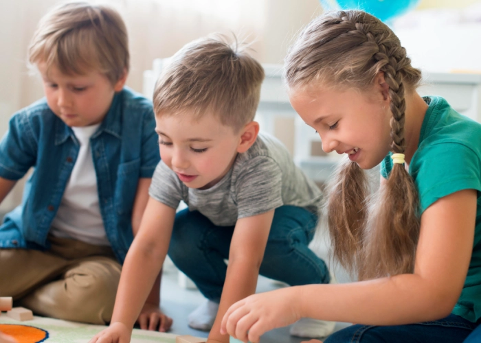 Children building friendships at a preschool near me